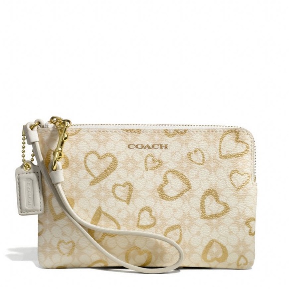 Coach Handbags - Coach Boxed Hearts Wristlet